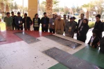 ادای احترام داوران و بازیگران جشنواره شرهانی دهلران به 5 شهید گمنام این شهر 2