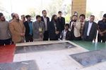 ادای احترام داوران و بازیگران جشنواره شرهانی دهلران به 5 شهید گمنام این شهر 8