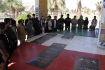 ادای احترام داوران و بازیگران جشنواره شرهانی دهلران به 5 شهید گمنام این شهر 9